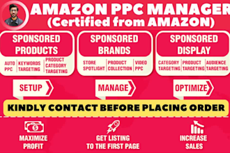 be your amazon PPC expert to increase sales and reduce acos