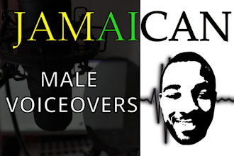 record a male voice over in a jamaican accent