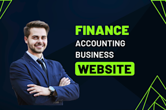create finance, accounting business website