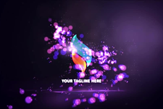 create an amazing dynamic particle logo intro animation