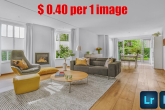 do real estate photo editing and single or multi exposer blending, flambient