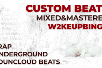 produce a underground, trap, or hyperpop type beat