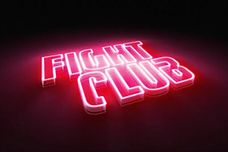 create custom modern glitch neon logo animation intro for anything