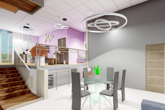 do 3d model and render your bedroom, bathroom, kitchen,