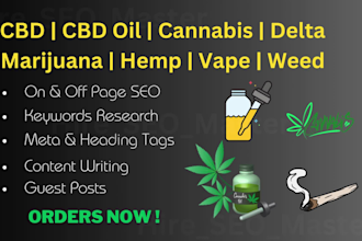 do white hat monthly SEO service for cbd, hemp, cannabis, and marijuana sites