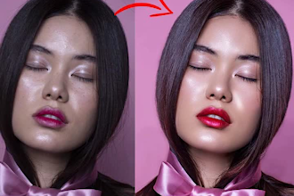 do beauty retouch and portrait retouch with photoshop