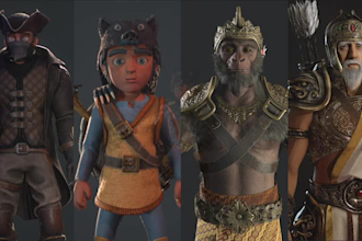 create a stunning 3d character model for your video game