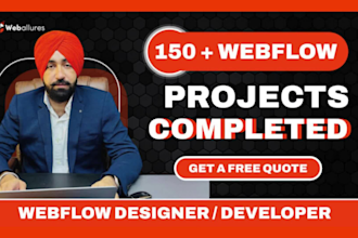 webflow website development, customize webflow template, customer webflow page