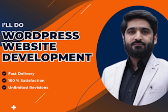 do website development, create website, landing page as wordpress developer