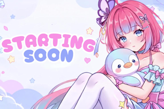 design stream overlay vtuber or streamer for youtube, twitch, and kick