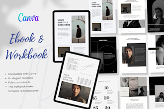 design minimal, professional ebooks on canva