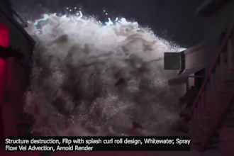do realistic cgi water fire smoke and dust simulation fx particles flip fluid