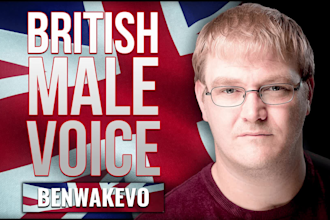 record a professional british english male voice over