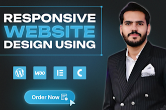 create responsive wordpress website design and landing page
