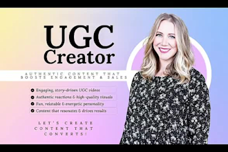 be your ugc female creator 38 years old family content