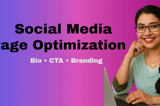 optimize social media profile bio  and branding professionally