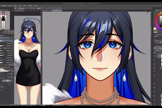 draw and rig a custom live2d vtuber model