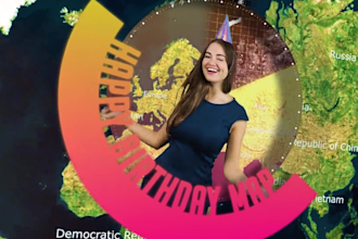 place your congratulatory video on a map