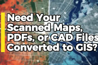 do precise map digitizing, georeferencing, and spatial data creation