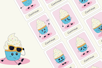create custom json lottie animation for website or app