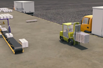 create 3d industrial technical animation factory plant process animation video
