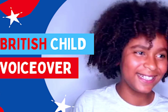 record a professional british teen boy voiceover