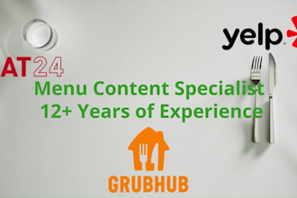 create and update your restaurant menu on delivery platforms
