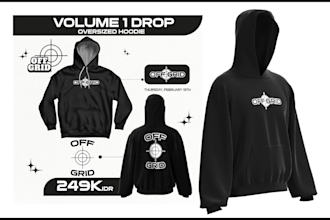 create realistic mockup for your hoodie