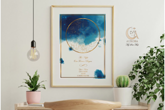 design a unique custom star map