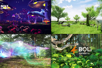 create cinematic nature logo animations, forest, wildlife eco style reveals