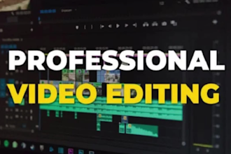 professionally edit with b roll sfx captions and extra effort