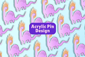 create acrylic pin design for you