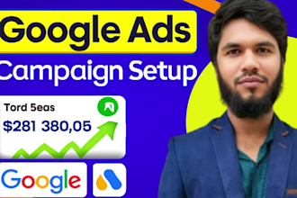 setup google ads campaign manage adwords and PPC ads marketing optimization