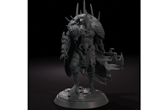 sculpt 3d miniature dnd character model  warhammer 40k in zbrush for 3d printing