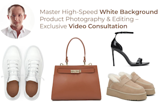 teach you fast white background product photography 1 hour consultation