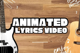 sing and design an custom animated lyric video in any genre