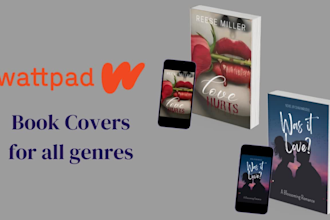 make eye catching wattpad book covers for you