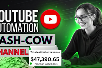 create youtube cash cow channel, cash cow videos  and monetize faceless videos