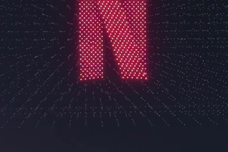 turn your logo into a cinematic drone light show animation