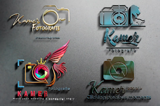 design camera  photographer drone camera and photography logo