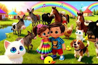 make educational kids video, nursery rhymes, video editing for youtube channel