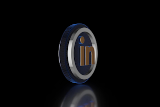 create 3d rotating logo animation, spin loop gif animation