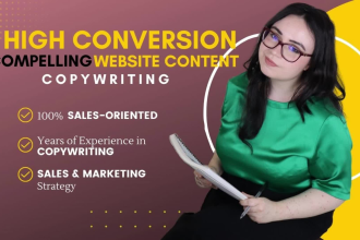 write compelling website content copywriting