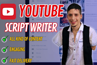 write engaging youtube video scripts