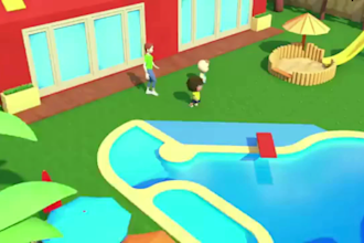 create automated 3d animation nursery rhyme for kids learning video