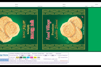 design product packaging, pouch and labels professionally