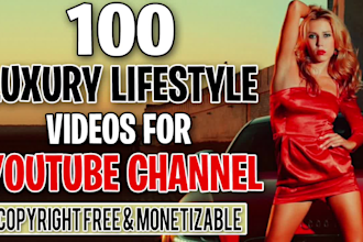 create luxury lifestyle videos for youtube channel