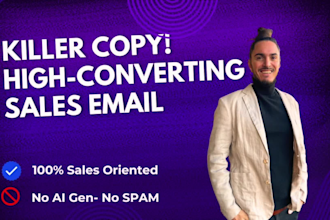 write high converting email copywriting for sales