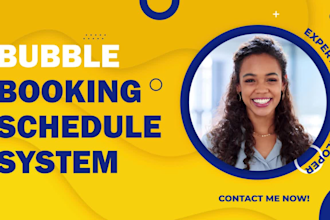 develop bubble booking system appointment scheduling in bubble booking system