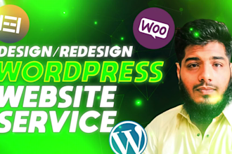 create, redesign, clone, revamp, or fix wordpress website, figma, woocommerce